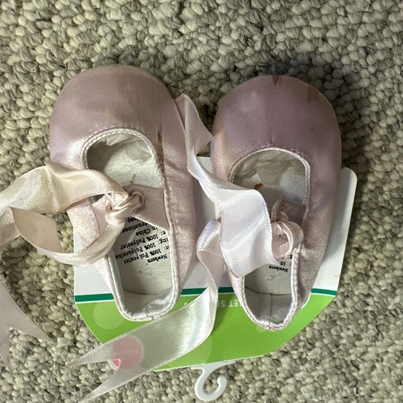 Pink Ballet Slippers for Kids - Picture 2 of 2